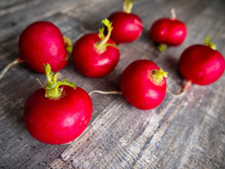 Juicy fresh radishes