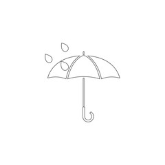 Umbrella. flat vector icon