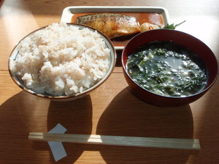 さば味噌煮と味噌汁で味噌がダブってしまった