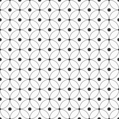 Abstract seamless pattern of overlapping circles.