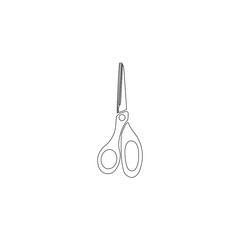 Scissors. flat vector icon