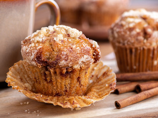 French Toast Muffins Closeup