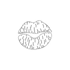 lips. flat vector icon