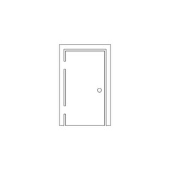 Door. flat vector icon