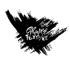 Ink vector dry brush stroke. Heart. Vector illustration. Grunge hand drawn watercolor texture. Space for text.