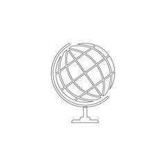 Fototapeta premium World globe. flat vector icon
