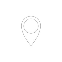 Location pointer. flat vector icon