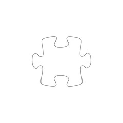 Puzzle. flat vector icon