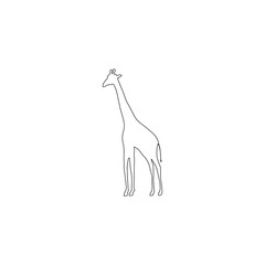 giraffe. flat vector icon