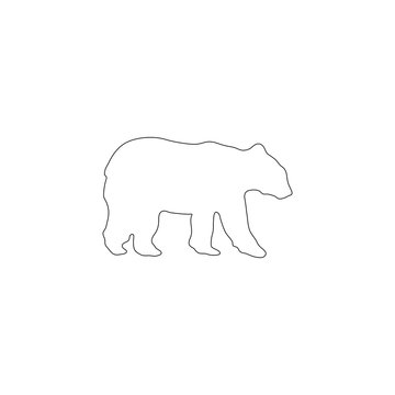 bear. flat vector icon
