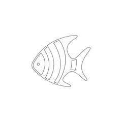 Fish. flat vector icon