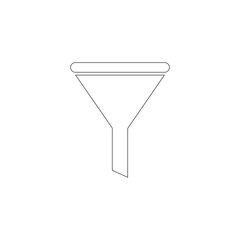 Funnel. flat vector icon