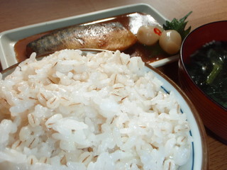 さば味噌煮と味噌汁で味噌がダブってしまった