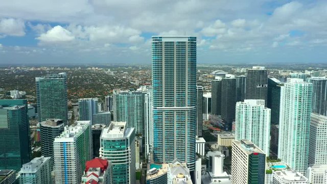 Aerial Brickell Panorama Tower skyscraper