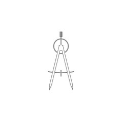 compass. flat vector icon