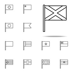 Scotland icon. flags icons universal set for web and mobile