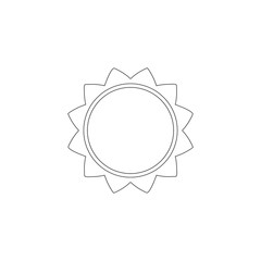 sun. flat vector icon