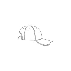 Baseball cap. flat vector icon