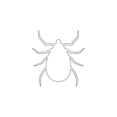 bug. flat vector icon