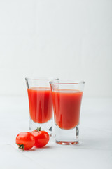 Bloody Mary Cocktail in glasses