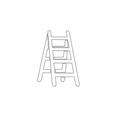 ladder. flat vector icon