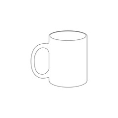 Cup. flat vector icon