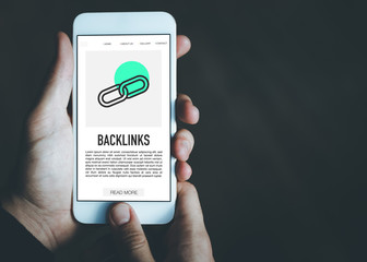 BACKLINKS CONCEPT ON SCREEN