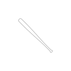 Obraz premium baseball bat. flat vector icon