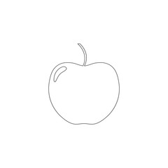 Apple. flat vector icon