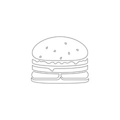 Burger. flat vector icon