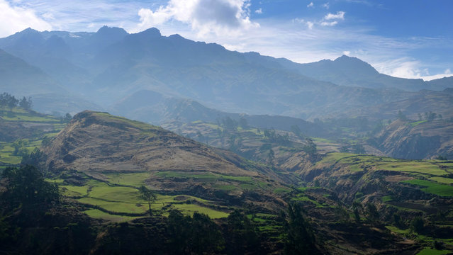 Obrajillo Andes Peru. Mountains