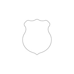 Shield guard. flat vector icon