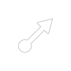 Arrow. flat vector icon