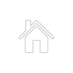 Home. flat vector icon