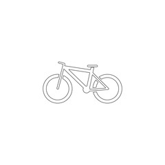 Mountain bike. flat vector icon
