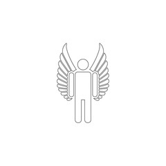 Angel. flat vector icon
