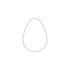 Egg. flat vector icon