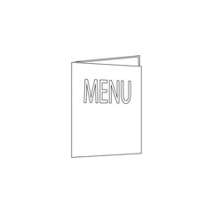 menu. flat vector icon