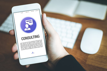 CONSULTING CONCEPT ON SCREEN