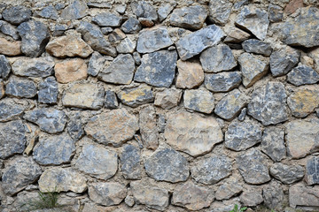 Real stone wall background.