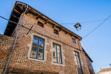 Dans le village de Chatillon sur Chalaronne dans l'Ain