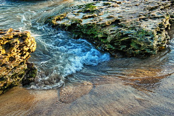 clear water on the rocks