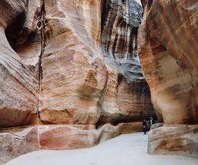 Jordan; the canyon of Petra