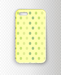 Yellow print pattern for smartphone case