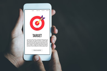 TARGET CONCEPT ON SCREEN