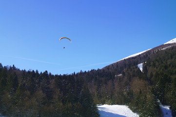 Extreme sports paragliding   