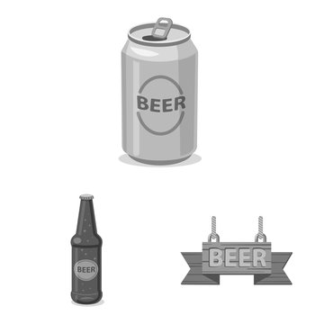 Vector illustration of pub and bar icon. Collection of pub and interior vector icon for stock.