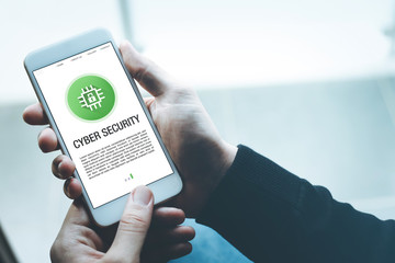 CYBER SECURITY CONCEPT ON SCREEN
