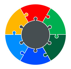 Six Part Circular Puzzle