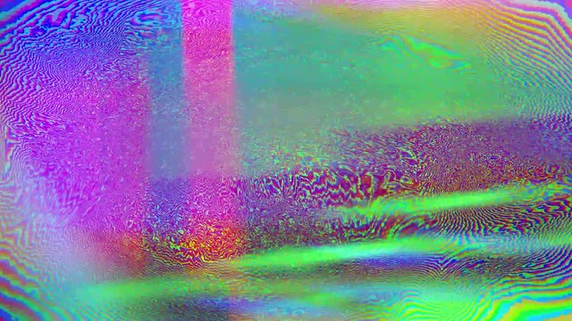 Glitch bad TV signal. VHS video distortion. Colorful Bunch of collapsing data. Signal error
